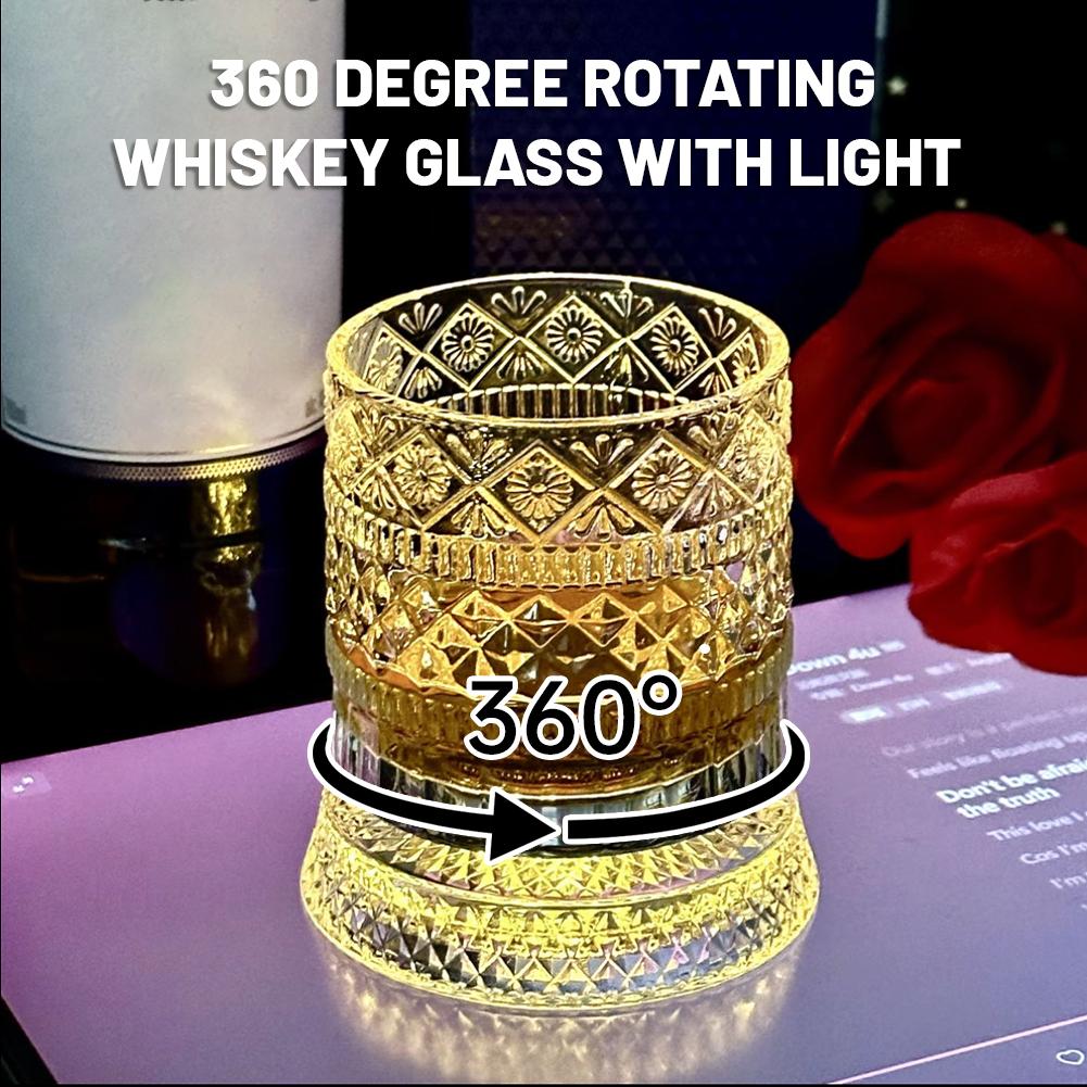 Wine Beer Glass - Bicchiere da whisky rotante creativo in