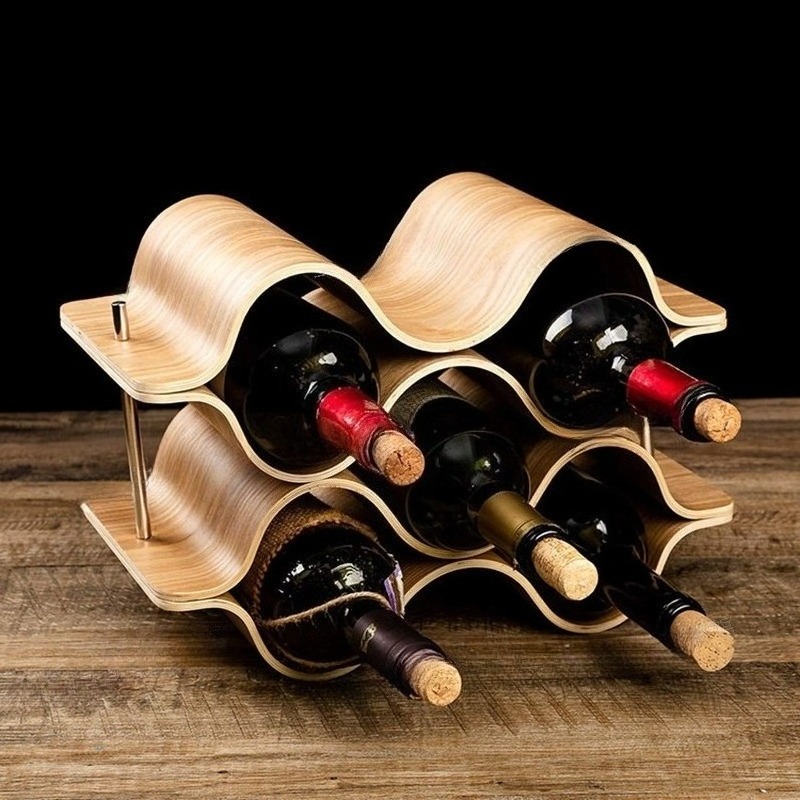 Wine Beer Rack - Portabottiglie per vino ondulato Portabottiglie in