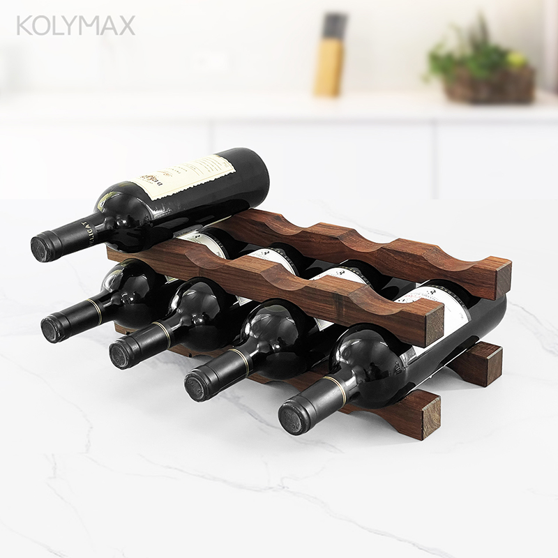 Wine Beer Rack - Portabottiglie in Legno Massello a Più