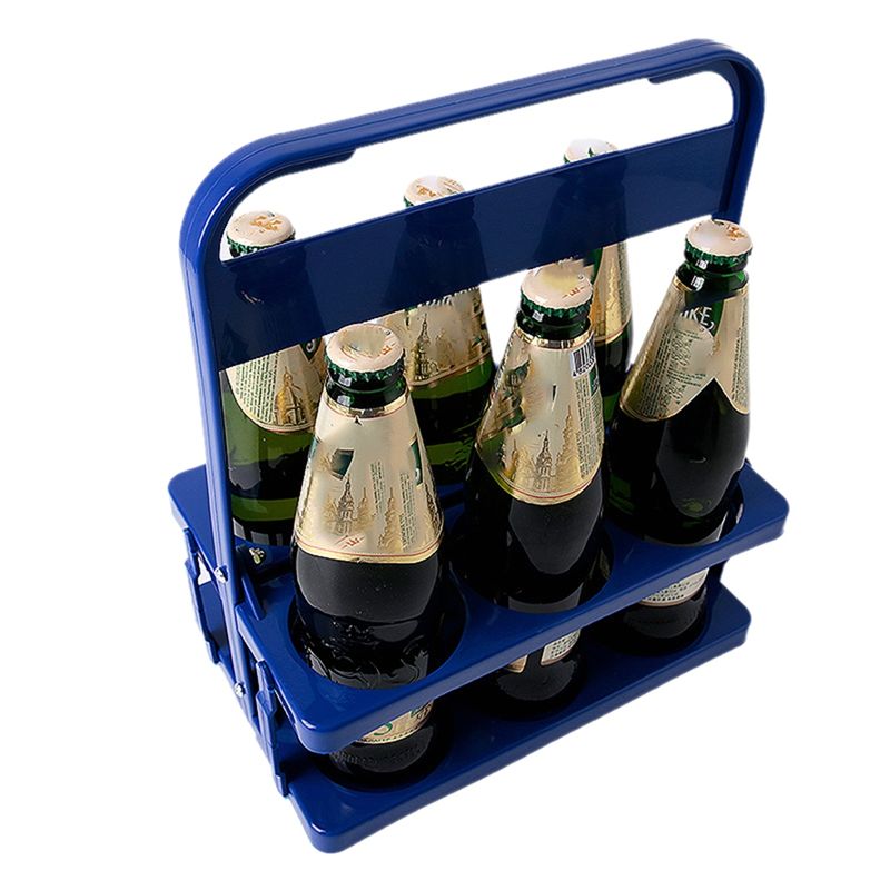 Wine Beer Rack - Portabottiglie Pieghevole AT44-6 con 6 Fori,