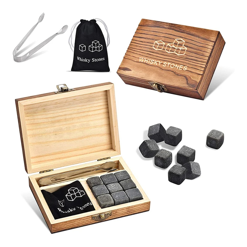 Whiskey Stone Set - Set Regalo di Pietre per Whisky,