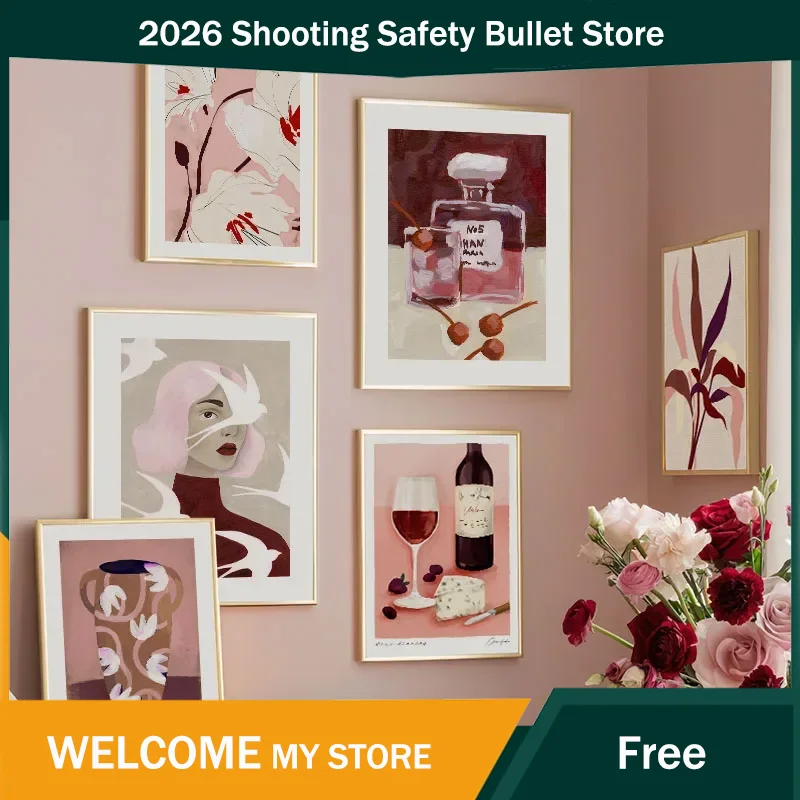 Wine Beer Bar - Poster e Stampe Astratte con Ragazza