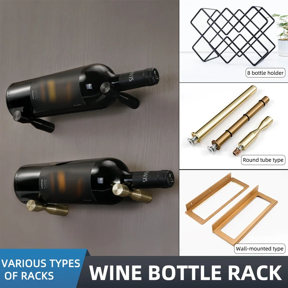 Wine Beer Rack - Portabottiglie in Lega di Alluminio, Espositore
