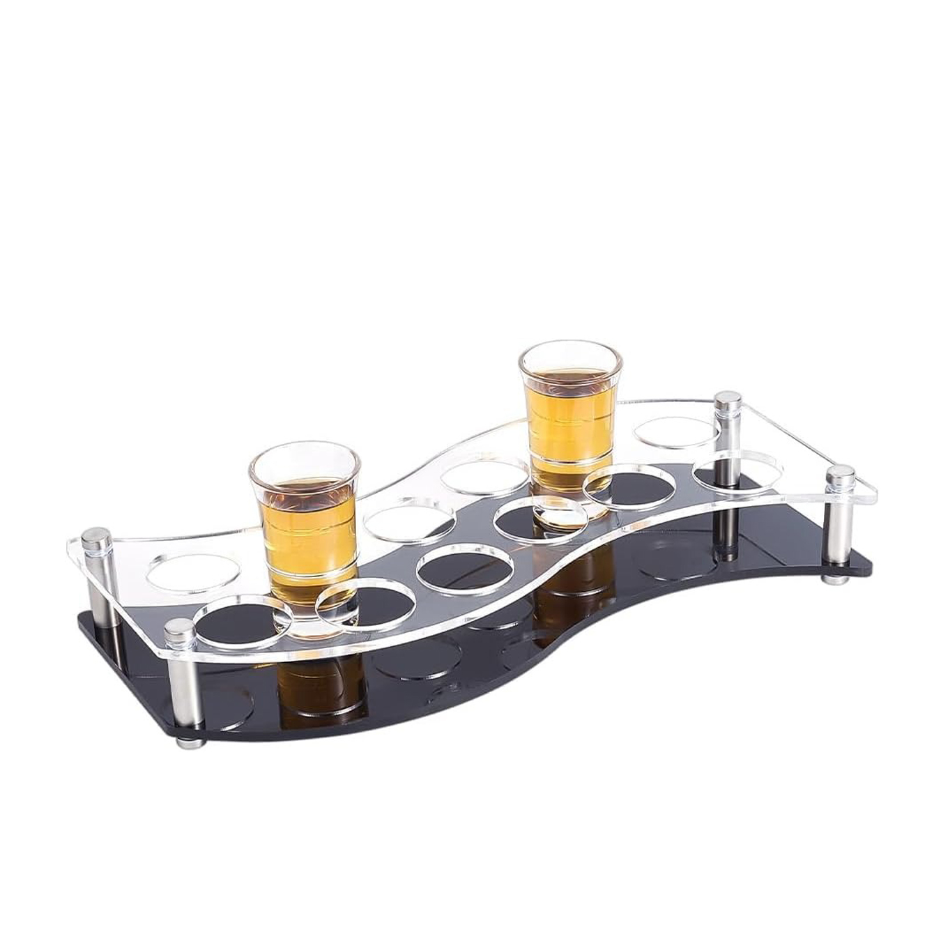 Wine Beer Rack - Vassoio Portabicchierini da Shot a 12